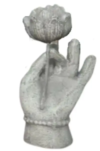 Product image 3 of the product “Hand lotus about 31 cm Height, made of Fibre cement ”